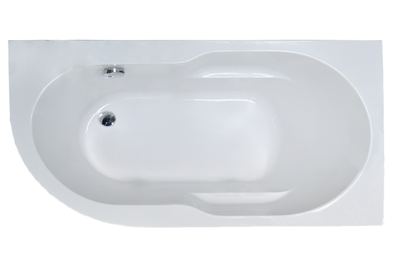 Акриловая ванна Royal Bath Azur правая 140x80см белый RB614200R