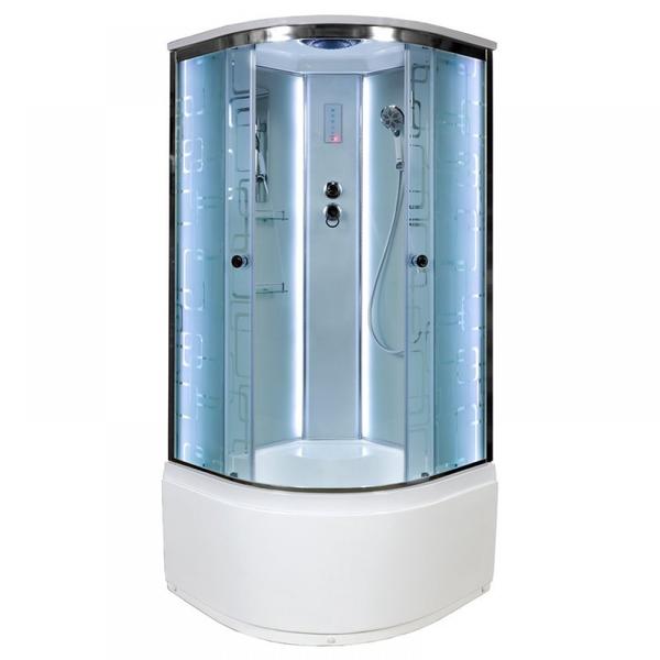 Душевая кабина Deto ЕМ4510 LED 100х100х220 см