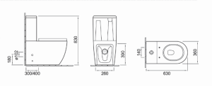 Унитаз Ceruttispa Sella CT7790 напольный
