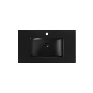 Раковина Orange B03-800B 80 см чёрный матовый