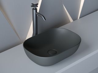 Раковина Ceramica Nova Element CN6009MDH 45см тёмный антрацит матовый Раковина Ceramica Nova Element CN6009MDH 45см тёмный антрацит матовый