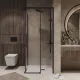 Душевой уголок Niagara Nova NG-6830-34BLACK 100x100 см профиль чёрный матовый стекло прозрачное
