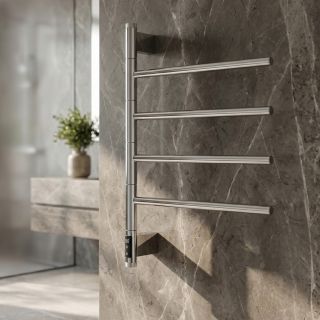 Полотенцесушитель электрический WasserKRAFT Rur 30TH103-4 50x60 см хром