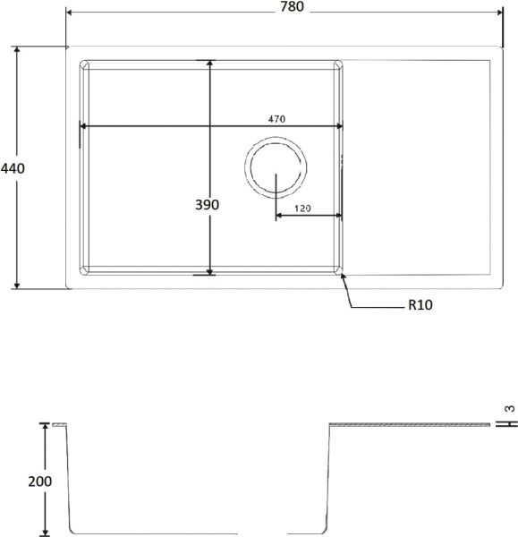Мойка кухонная Zorg Inox R 7844 Мойка кухонная Zorg Inox R 7844