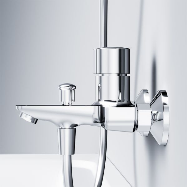 Смеситель для ванны и душа Am.Pm X-Joy TouchReel хром F85A10500 Смеситель для ванны и душа Am.Pm X-Joy TouchReel хром F85A10500