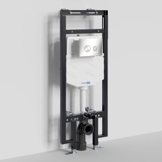 Система инсталляции для унитазов WasserKRAFT Dinkel 58TLT.010.ME.BN01 с кнопкой смыва