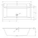 Акриловая ванна Riho Lugo Wall Velvet B159001105 180x80см белый матовый