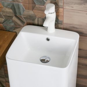 Напольная раковина Melana B125-805 42см белый