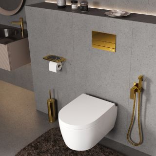 Система инсталляции для унитазов WasserKRAFT Aller 10TLT.010.ME.PG04 с кнопкой смыва