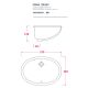 Раковина ArtCeram WASHBASINS DIANA DIL001 01 00 белая 57 см