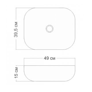 Раковина чаша Maretti FL13NS25-560MR, черный мрамор Раковина чаша Maretti FL13NS25-560MR, черный мрамор