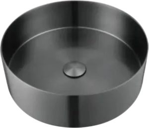 Накладная раковина Gappo GX101-9 40 см оружейная сталь