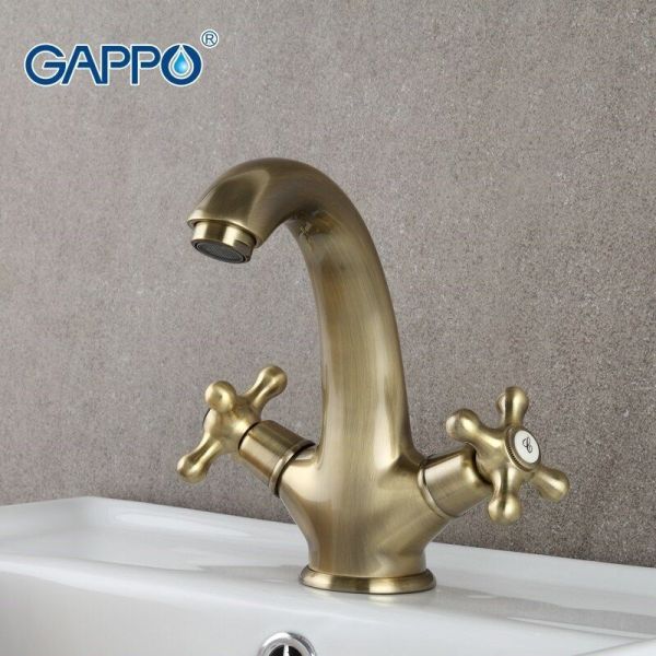 Смеситель для раковины Gappo G1063-4 бронза Смеситель для раковины Gappo G1063-4 бронза