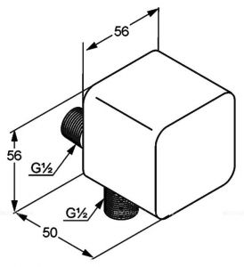 Шланговое подключение Kludi A-QA белый 6554043-00