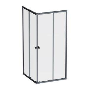 Душевой уголок AM.PM Sunny W87G-403-9090-BT профиль черный матовый 90x90 см