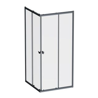 Душевой уголок AM.PM Sunny W87G-403-9090-BT профиль черный матовый 90x90 см Душевой уголок AM.PM Sunny W87G-403-9090-BT профиль черный матовый 90x90 см