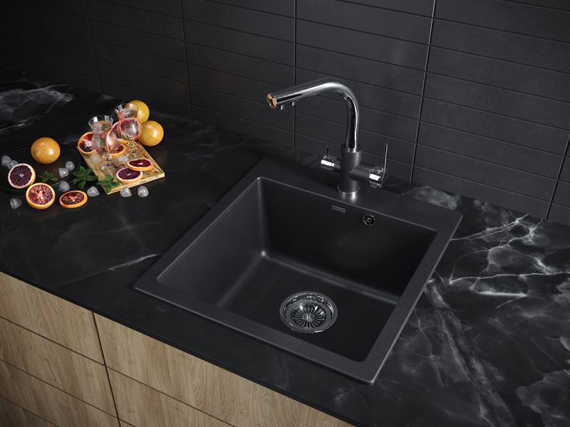 Мойка кухонная Paulmark Kante PM105152-BL чёрный