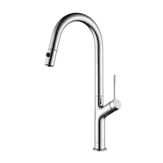 Смеситель для кухни AQUAme Cucina AQM9905CR с выдвижным изливом хром