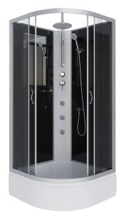 Душевая кабина Niagara NG-3501-14BKTG с гидромассажем 90x90см серебро/тонированное