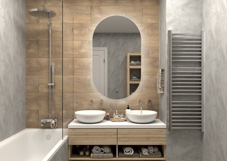 Зеркало с холодной подсветкой Art&Max Torino 70x120см AM-Tor-700-1200-DS-F Зеркало с холодной подсветкой Art&Max Torino 70x120см AM-Tor-700-1200-DS-F
