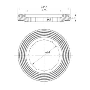 Арматура водосливная IDDIS Dual Mode F012400-01K
