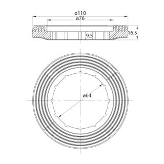 Арматура водосливная IDDIS Dual Mode F012400-01K Арматура водосливная IDDIS Dual Mode F012400-01K
