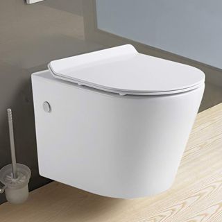Подвесной унитаз Melana MLN-310302 безободковый белый Подвесной унитаз Melana MLN-310302 безободковый белый