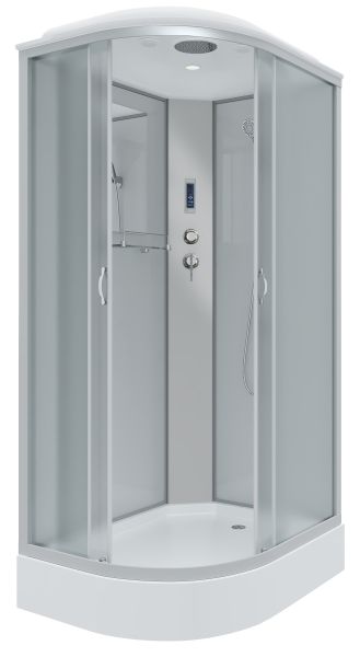 Душевая кабина Niagara NG-3312-14RP 120x80см серебро/матовое