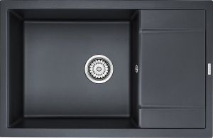 Мойка кухонная Paulmark Flugen PM317850-BLM чёрный металлик