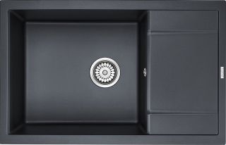 Мойка кухонная Paulmark Flugen PM317850-BLM чёрный металлик