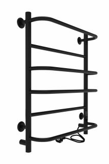 Полотенцесушитель электрический Indigo Europe Lux LELLE60-50BRRt 60x50 см чёрный муар