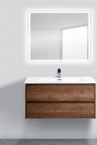 Тумба под раковину BelBagno подвесная 100x50см Rovere Tabacco KRAFT-1000-2C-SO-RT