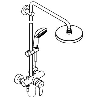 Душевая стойка Grohe New Tempesta 200 26244001Gr хром
