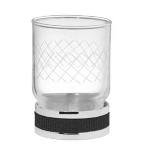 Стакан для зубных щёток Boheme Royal Cristal 10931-CR-B хром/чёрный Стакан для зубных щёток Boheme Royal Cristal 10931-CR-B хром/чёрный