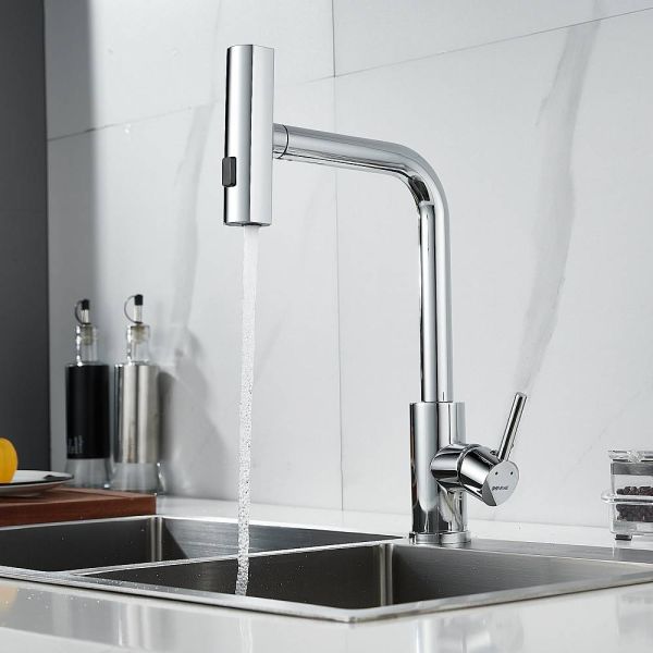 Смеситель для кухни Shevanik S263 с мультифункциональным изливом хром