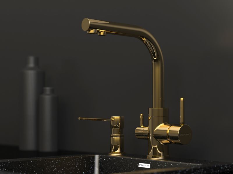 Дозатор Paulmark Kraft D003-G золото