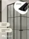 Душевой уголок Niagara Eco NG-1018-14QKL 100x80 см профиль чёрный стекло клетка