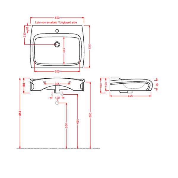 Раковина ArtCeram Hidra HI-LINE HIL002 01 00bi*1 белая 65 см Раковина ArtCeram Hidra HI-LINE HIL002 01 00bi*1 белая 65 см