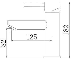 Смеситель для раковины Comforty чёрный матовый FC018A-CMT