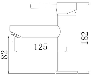 Смеситель для раковины Comforty чёрный матовый FC018A-CMT Смеситель для раковины Comforty чёрный матовый FC018A-CMT