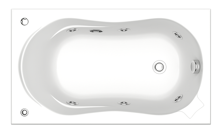 Акриловая ванна Bas Кемерон 120x70 см без гидромассажа