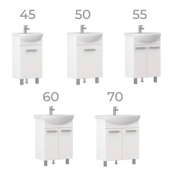 Тумба под раковину напольная Vigo Hoska 232 70 см белый