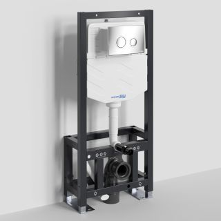 Система инсталляции для унитазов WasserKRAFT Dill 61TLT.010.ME.CH01 с кнопкой смыва