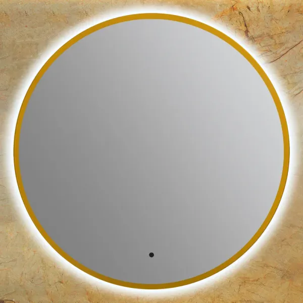 Зеркало с подсветкой ArtMax Sanremo AM-San-770-DS-F-Gold 77 см золото