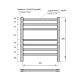 Полотенцесушитель электрический Point Веста PN70756W 50x60 см белый