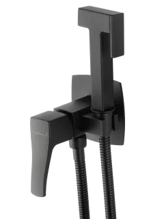 Гигиенический душ со смесителем Wonzon & Woghand Flex WW-88829072-MB чёрный матовый