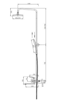 Душевая стойка Splenka S30.24 хром