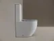 Напольная пристенная чаша унитаза Ceramicanova Мия (Mia) CN1801T-B торнадо белый