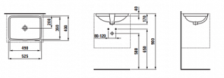 Раковина Laufen PRO 8.1196.1.000.109.1 52,5х40