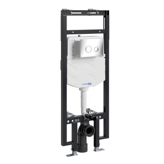 Система инсталляции для унитазов WasserKRAFT Dinkel 58TLT.010.ME.CH01 с кнопкой смыва